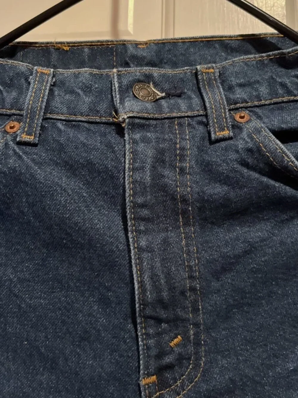 Vintage Levis 40505 0215 Jeans Mens 30x30 70s/80s Orange Tab Dark Denim USA